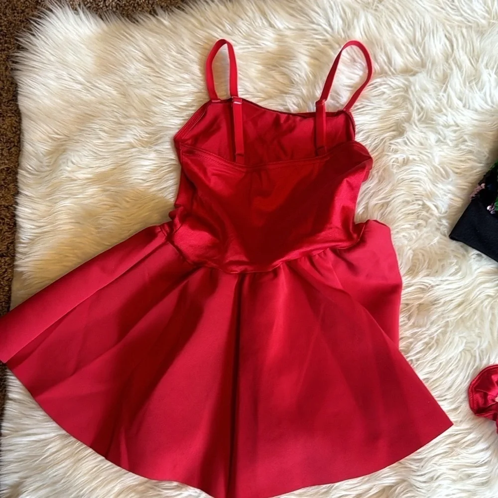 Weissman Studio Exclusive Confetti dance dress with sequin vest & scrunchie